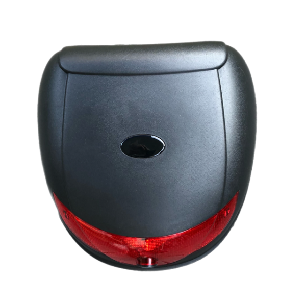 WEKADRIN Motorrad Heckbox Mittelgroß - Schwarz & Stahl Konstruktion Für Helm Transport